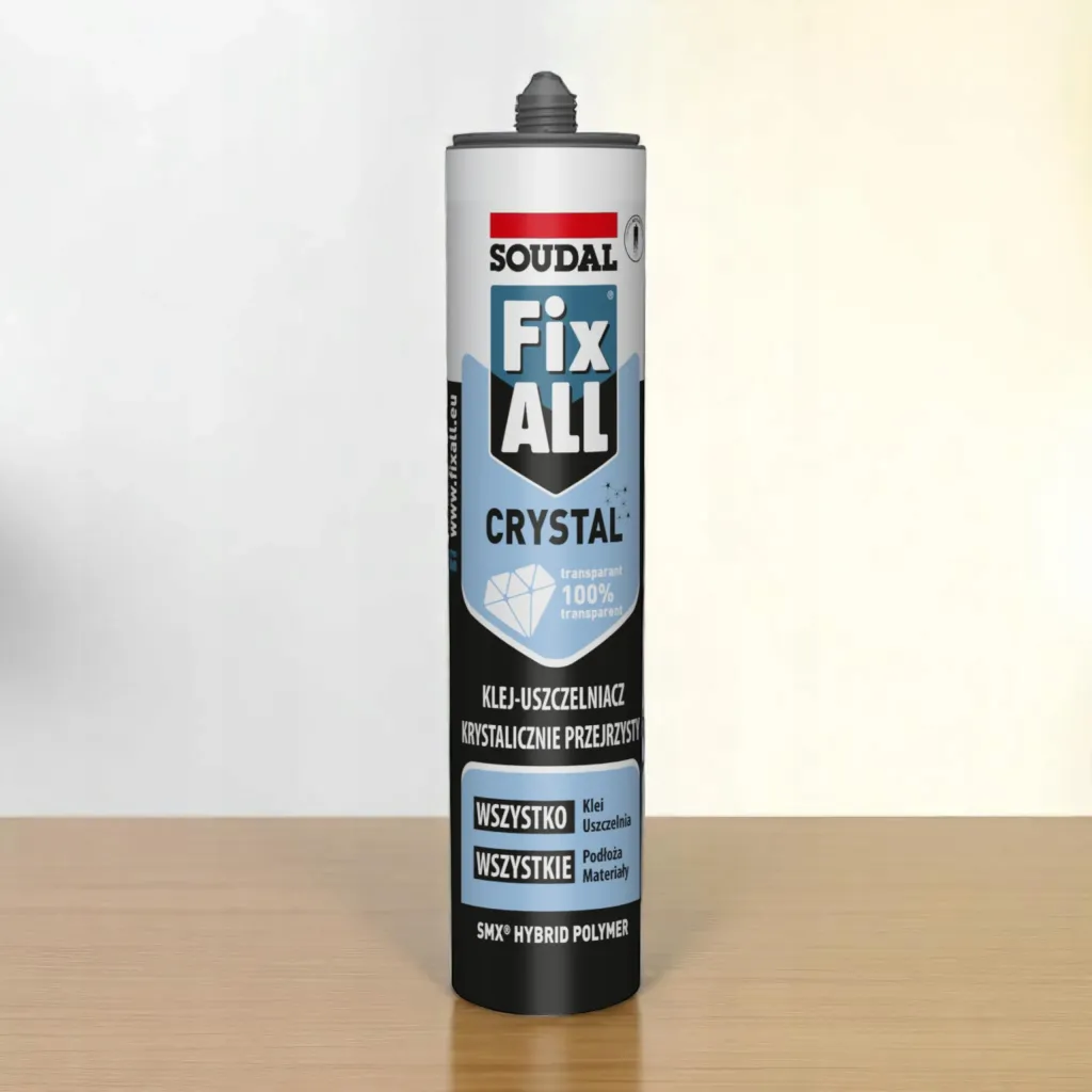 Soudal Fix All Crystal Bezbarwny Klej Uszczelniacz Uniwersalny 290ml