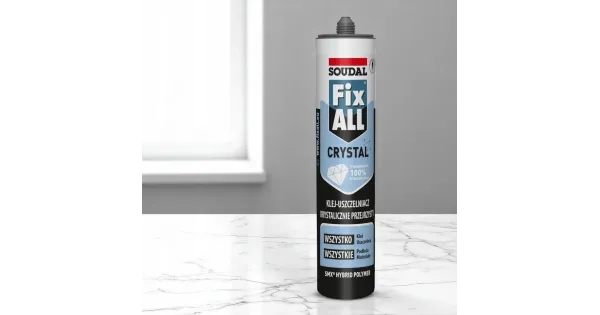 Soudal Fix All Crystal Bezbarwny Klej Uszczelniacz Uniwersalny 290ml