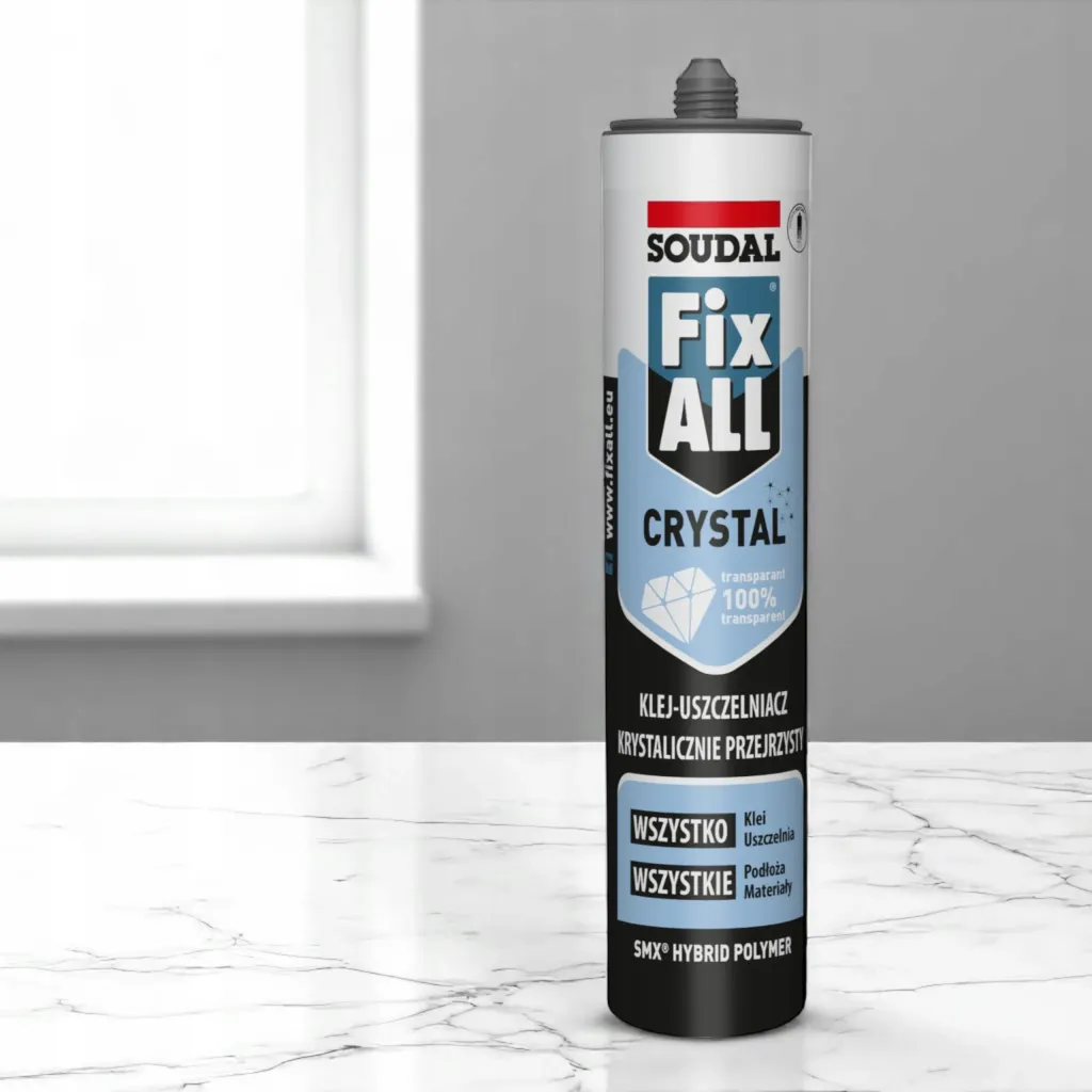 Soudal Fix All Crystal Bezbarwny Klej Uszczelniacz Uniwersalny 290ml