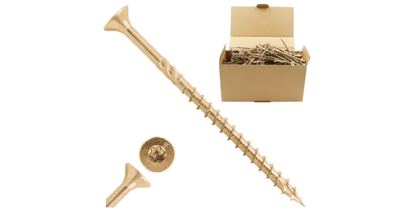 WKRĘTY CIESIELSKIE DO DREWNA 5x120 STOŻKOWE TORX 200szt WCS-05120 AZMET