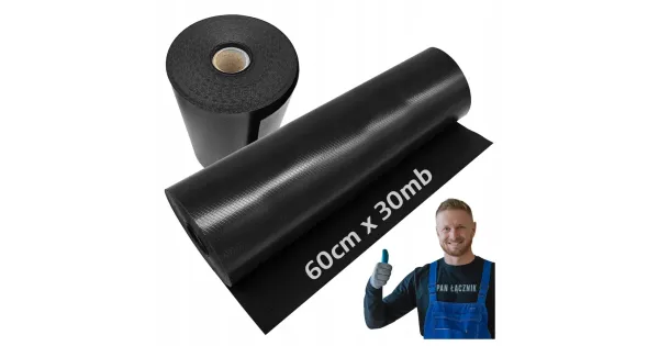 Folia Fundamentowa Eurovent Mauer HDPE Izolacja Pozioma 1mm 0,6m x 30m