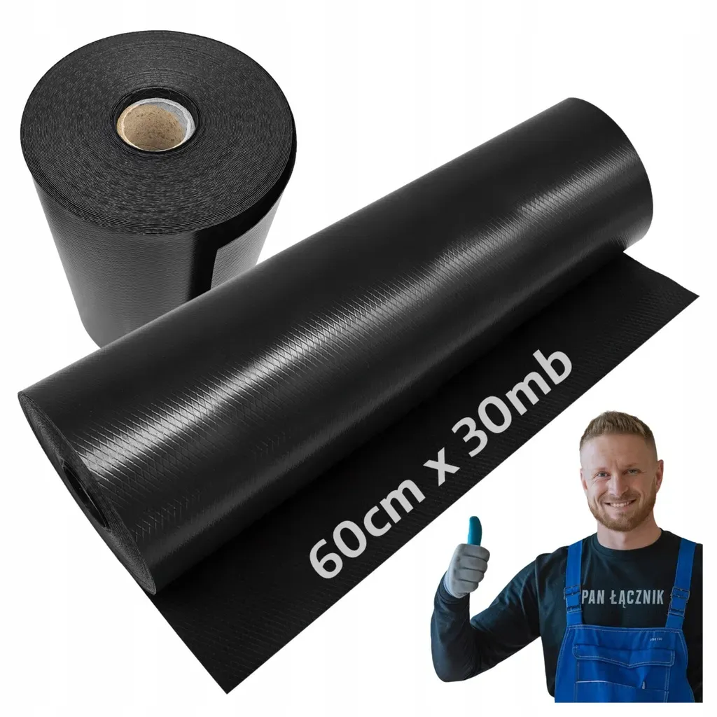 Folia Fundamentowa Eurovent Mauer HDPE Izolacja Pozioma 1mm 0,6m x 30m