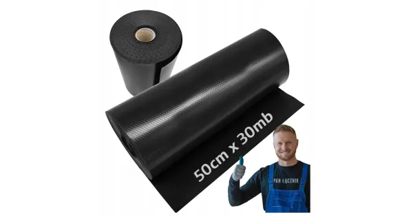 Folia Fundamentowa Eurovent Mauer HDPE Izolacja Pozioma 1mm 0,5m x 30m