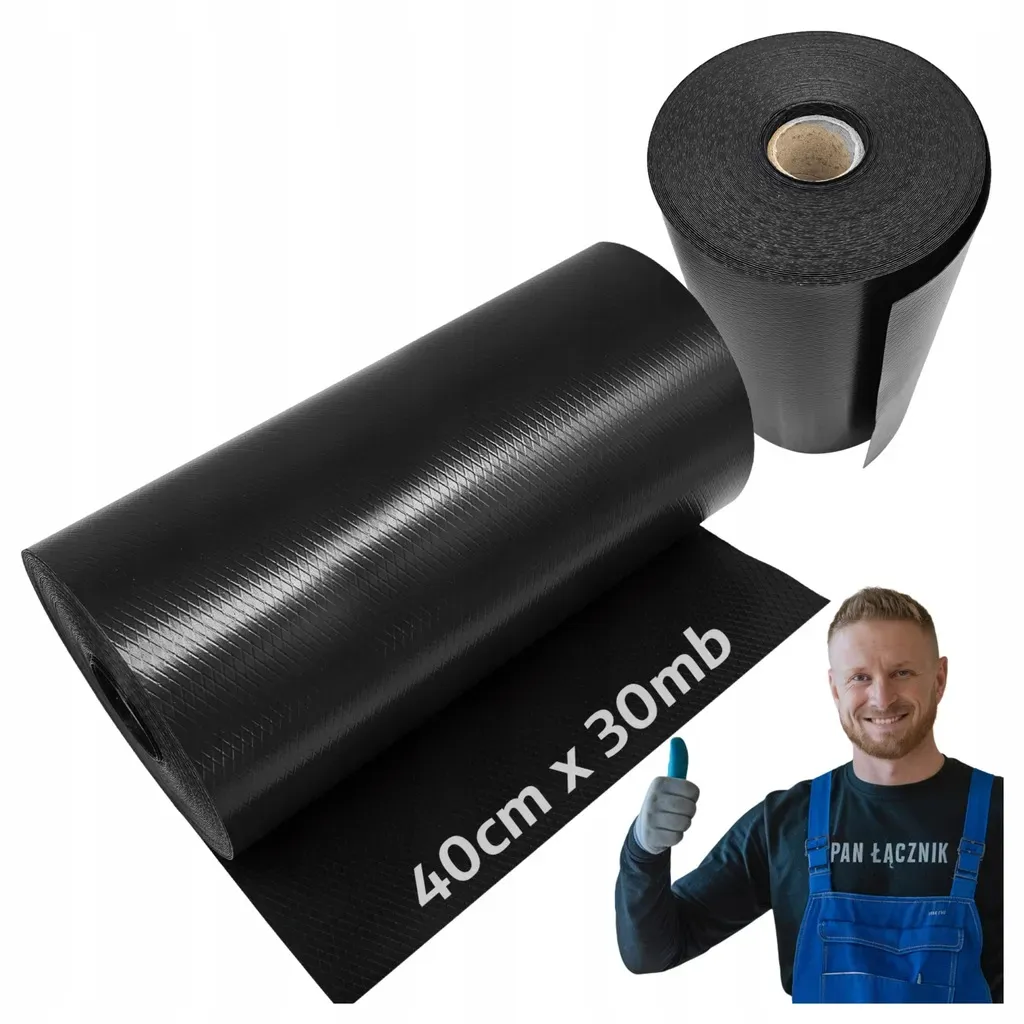 Folia Fundamentowa Eurovent Mauer HDPE Izolacja Pozioma 1mm 0,4m x 30m