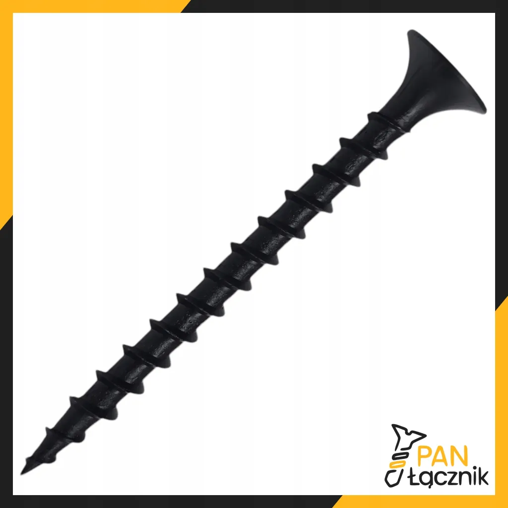 Wkręty Do Drewna Płyt GK 3,5x55mm Czarne Ph2 Fosfatowane 10kg Pan Łącznik