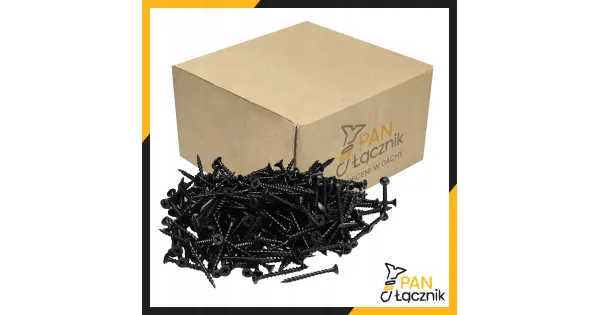 Wkręty Do Drewna Płyt GK 3,5x55mm Czarne Ph2 Fosfatowane 10kg Pan Łącznik