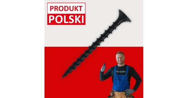 Wkręty Do Drewna Płyt GK 3,5x55mm Czarne Ph2 Fosfatowane 10kg Pan Łącznik