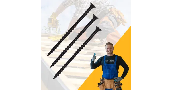 Wkręty Do Drewna Płyt GK 4,2x70mm Czarne Ph2 Fosfatowane 10kg Pan Łącznik