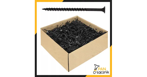 Wkręty Do Drewna Płyt GK 4,2x70mm Czarne Ph2 Fosfatowane 10kg Pan Łącznik