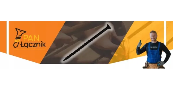 Wkręty Do Drewna Płyt GK 4,2x90mm Czarne Ph2 Fosfatowane 1kg Pan Łącznik