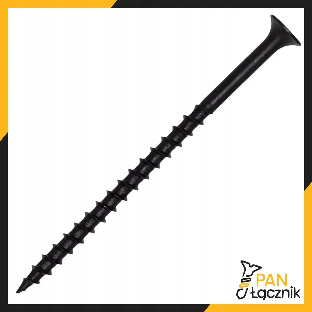 Wkręty Do Drewna Płyt GK 4,2x90mm Czarne Ph2 Fosfatowane 1kg Pan Łącznik
