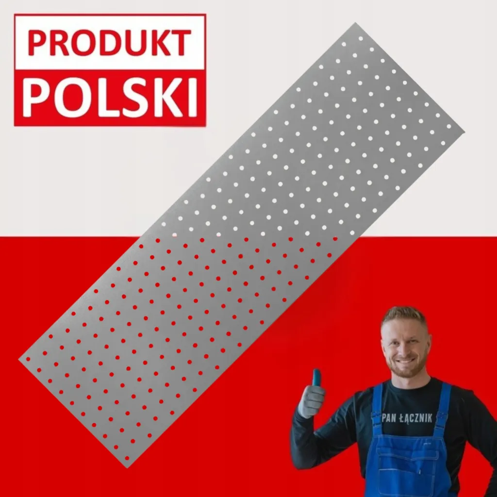 Łącznik Płaski Ciesielski Montażowy Ocynkowany ŁP52 200x600x2 Łącznik 10szt