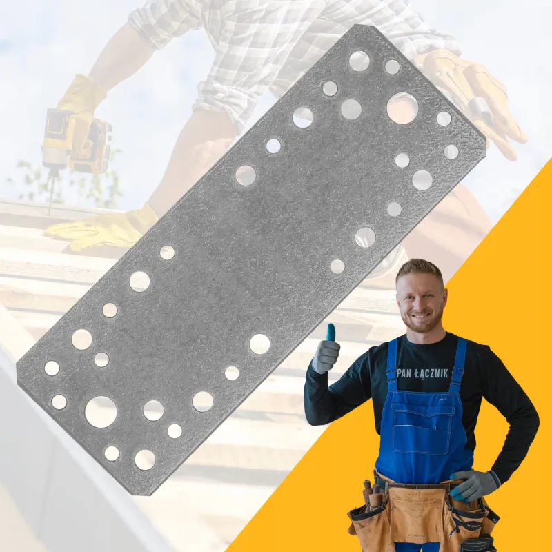 Łącznik Płaski Specjalny Ciesielski Montażowy Ocynkowany ŁPS4 175x65x2,5 - 10szt