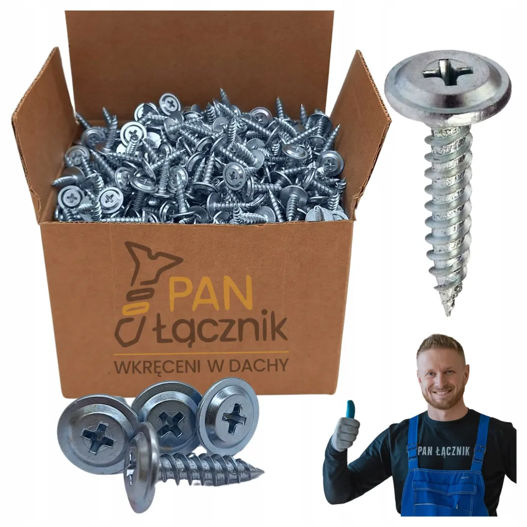 Wkręty Do Drewna Podkładowe Talerzykowe 4,2x13mm Ph2 Ocynk 1000szt