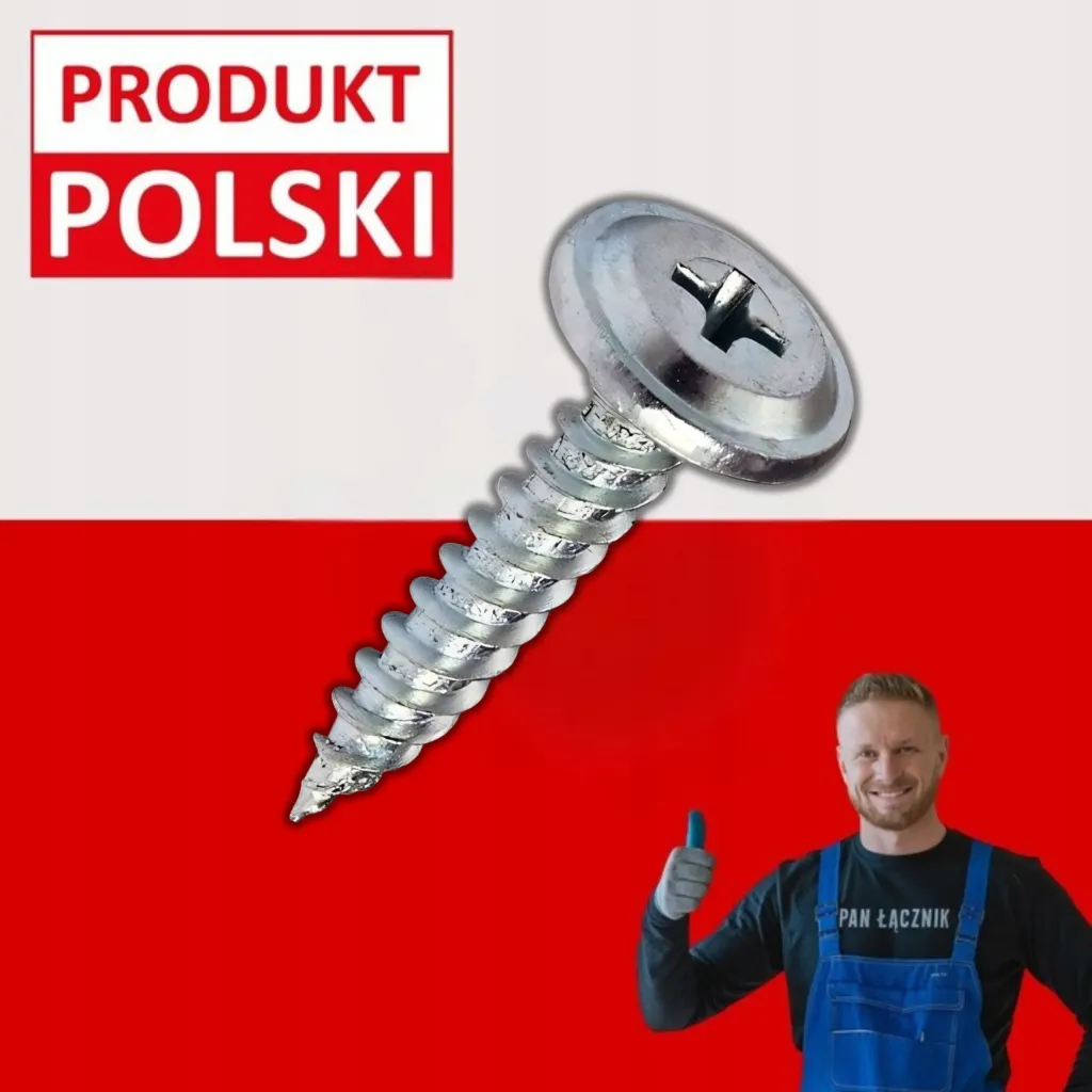 Wkręty Do Drewna Podkładowe Talerzykowe 4,2x13mm Ph2 Ocynk 1000szt
