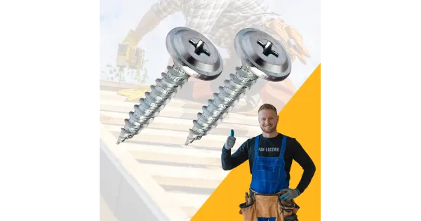 Wkręty Do Drewna Podkładowe Talerzykowe 4,2x13mm Ph2 Ocynk 1000szt