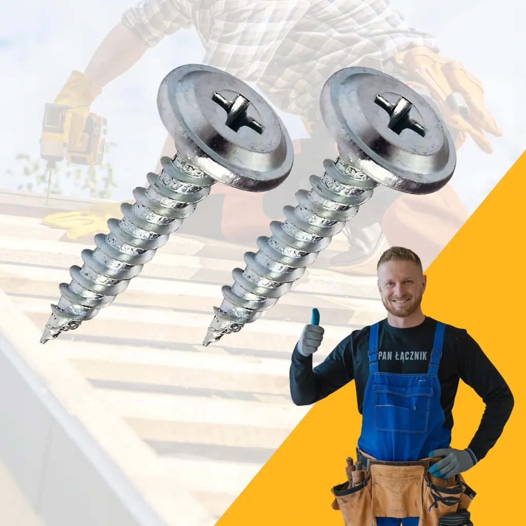 Wkręty Do Drewna Podkładowe Talerzykowe 4,2x13mm Ph2 Ocynk 1000szt