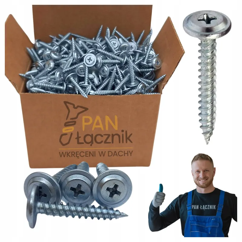 Wkręty Do Drewna Podkładowe Talerzykowe 4,2x25mm Ph2 Ocynk 1000szt