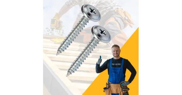 Wkręty Do Drewna Podkładowe Talerzykowe 4,2x25mm Ph2 Ocynk 1000szt