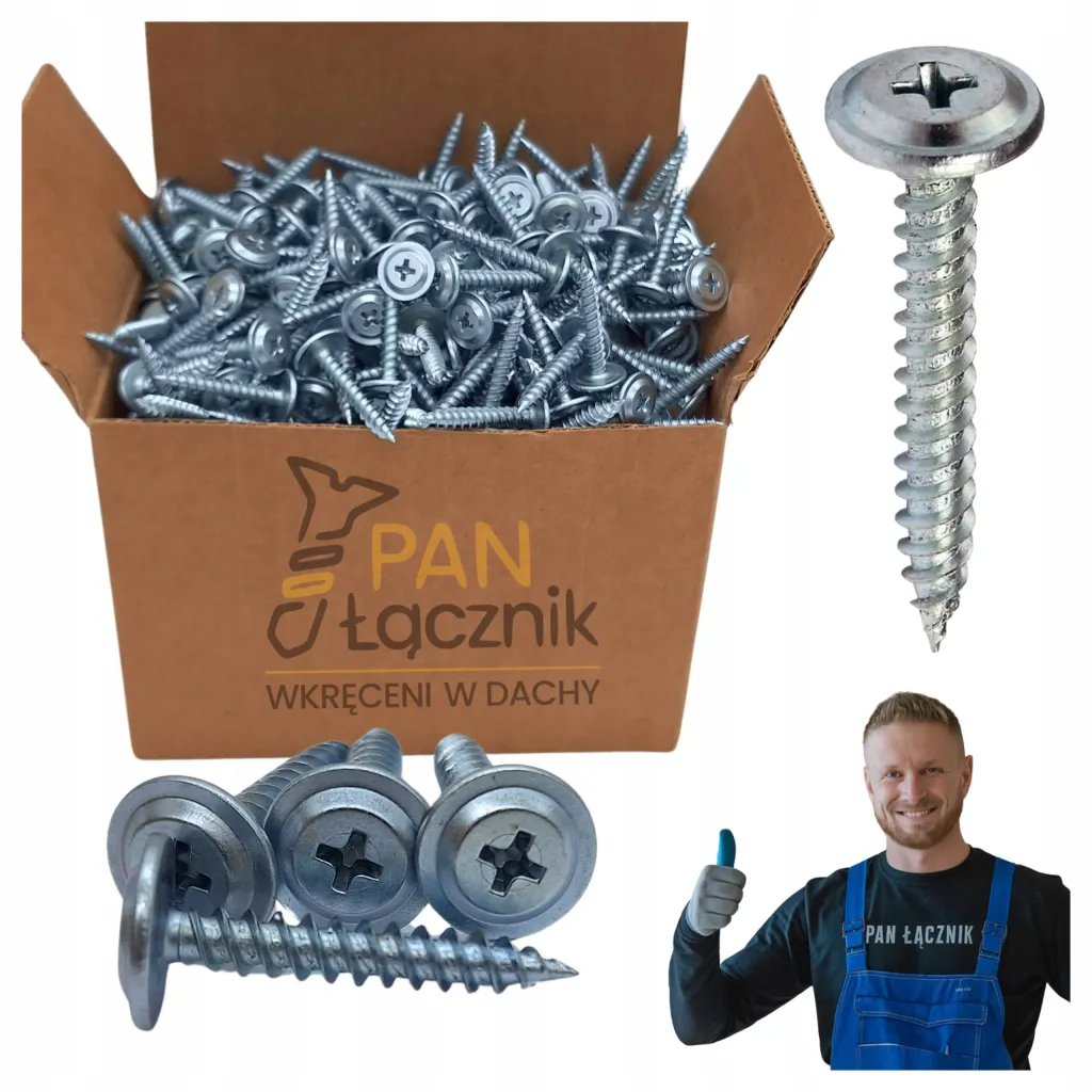 Wkręty Do Drewna Podkładowe Talerzykowe 4,2x32mm Ph2 Ocynk 500szt