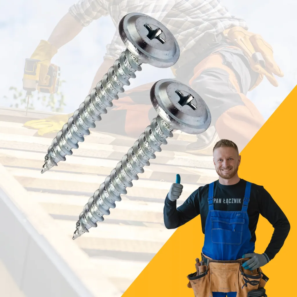 Wkręty Do Drewna Podkładowe Talerzykowe 4,2x32mm Ph2 Ocynk 500szt