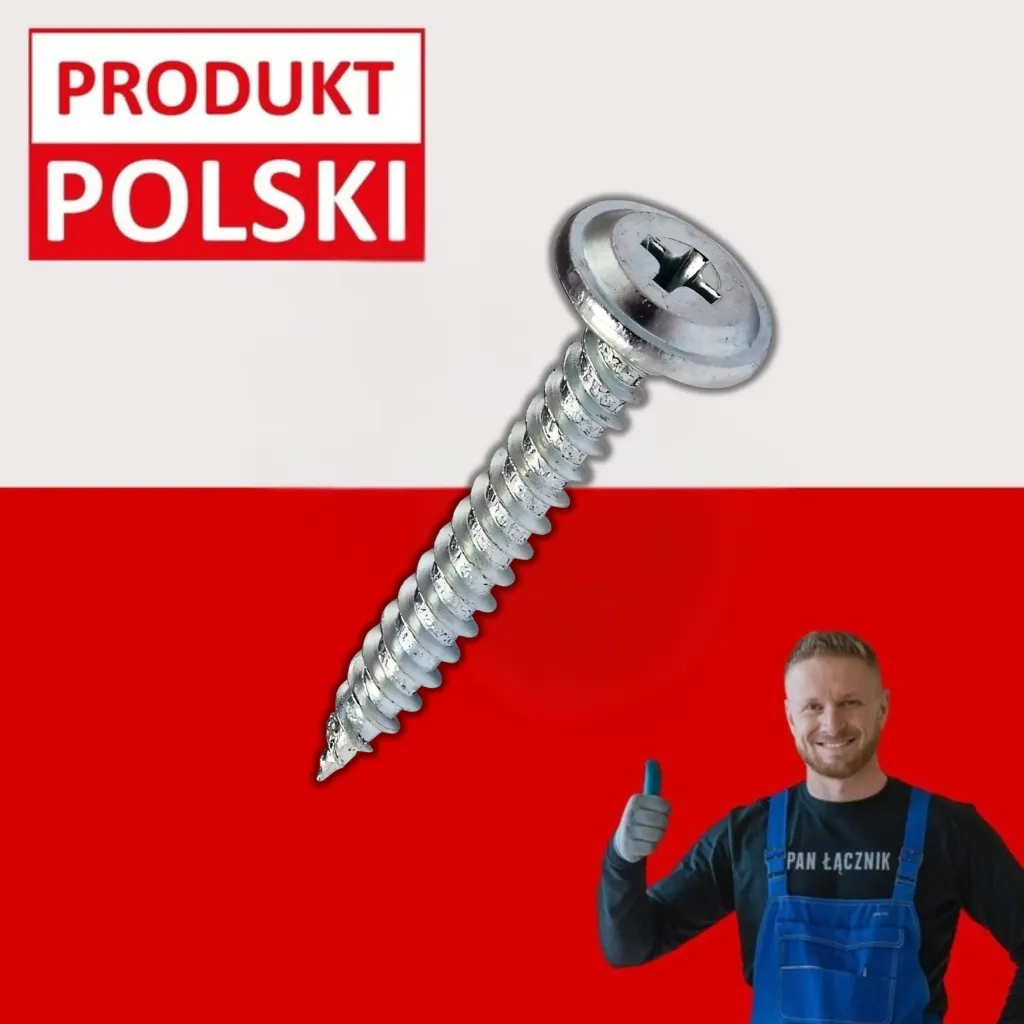 Wkręty Do Drewna Podkładowe Talerzykowe 4,2x32mm Ph2 Ocynk 500szt