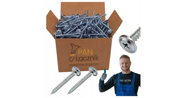 Wkręty Do Drewna Podkładowe Talerzykowe 4,2x50mm Ph2 Ocynk 250szt