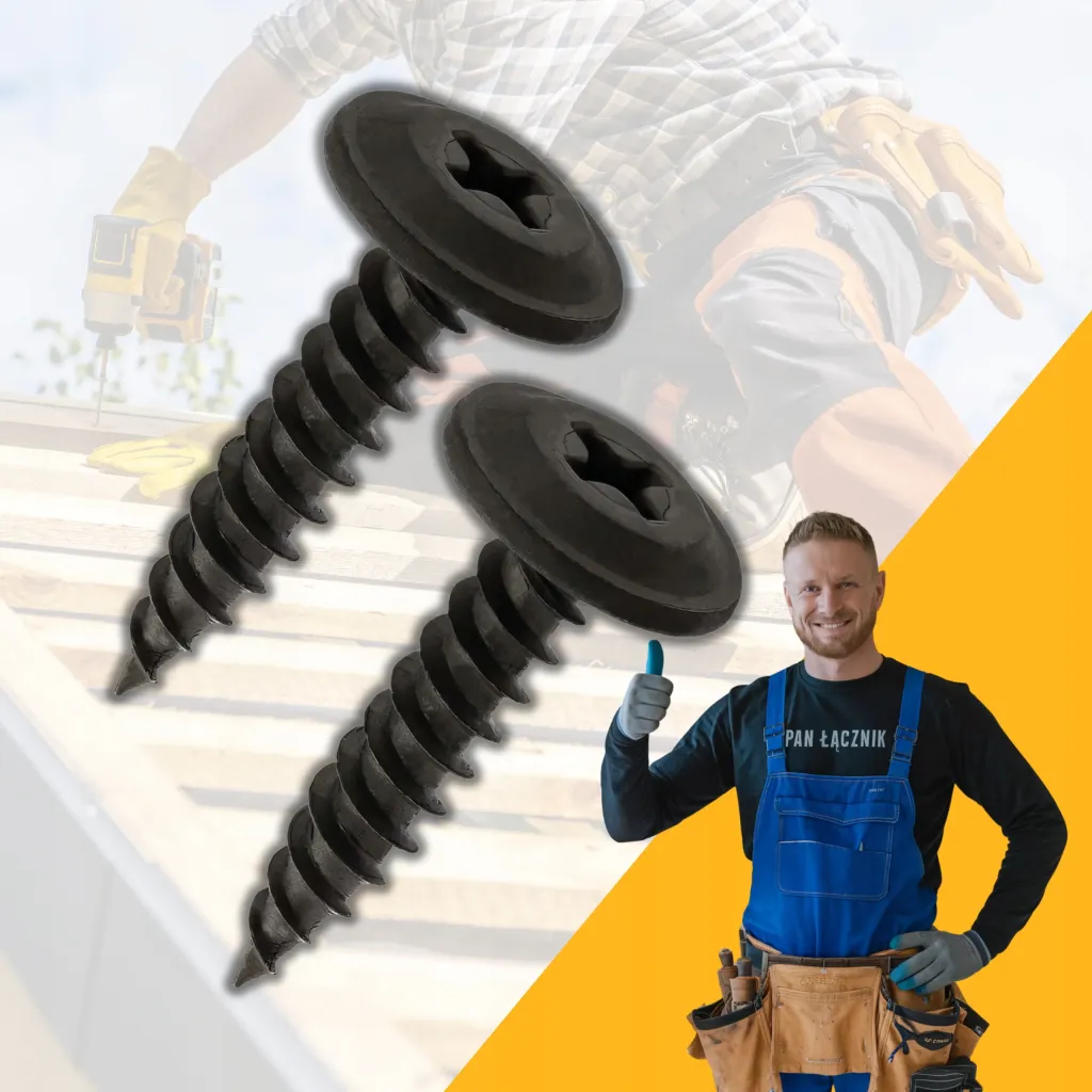 Wkręty Do Drewna Podkładowe Talerzykowe 4,2x19mm Ph2 Fosfat 1000szt