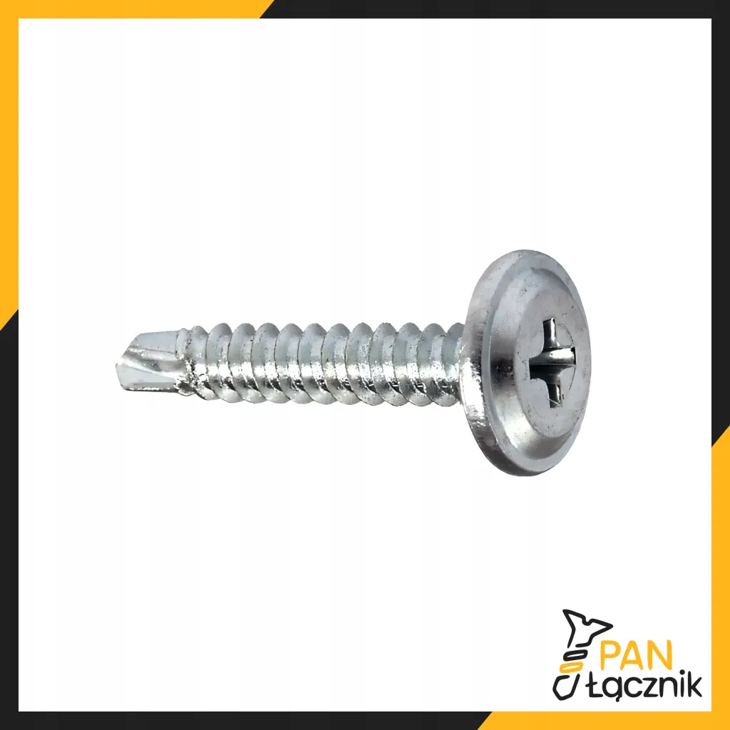 Wkręty Do Metalu Podkładkowe Samowiercące 4,2x16mm Ph2 Ocynk 1000szt Pan Łącznik
