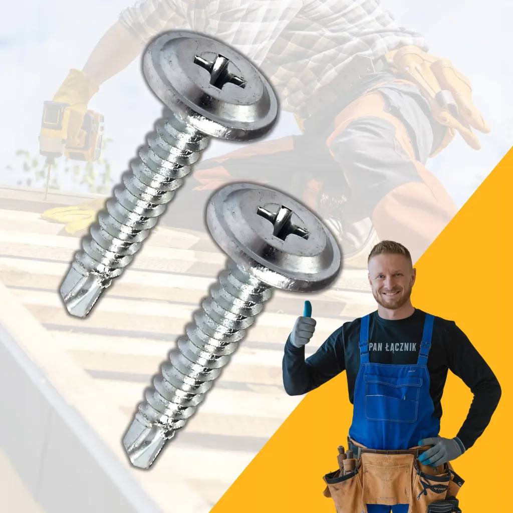 Wkręty Do Metalu Podkładkowe Samowiercące 4,2x19mm Ph2 Ocynk 1000szt Pan Łącznik