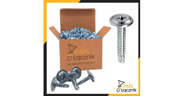 Wkręty Do Metalu Podkładkowe Samowiercące 4,2x19mm Ph2 Ocynk 1000szt Pan Łącznik
