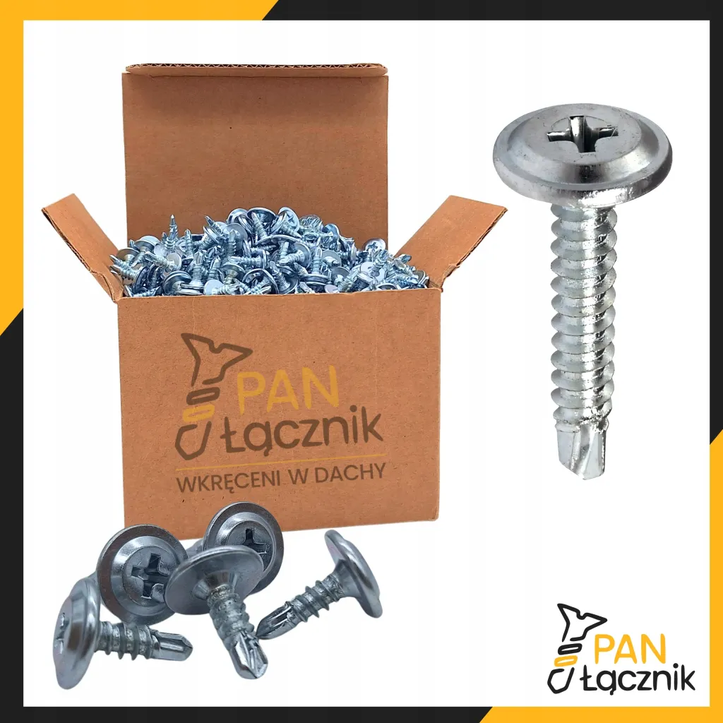 Wkręty Do Metalu Podkładkowe Samowiercące 4,2x19mm Ph2 Ocynk 1000szt Pan Łącznik
