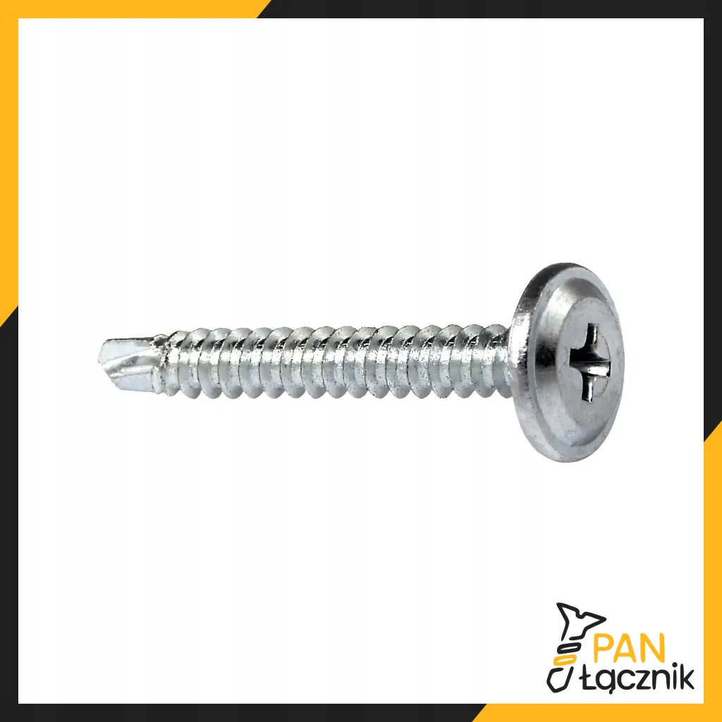 Wkręty Do Metalu Podkładkowe Samowiercące 4,2x40mm Ph2 Ocynk 500szt Pan Łącznik