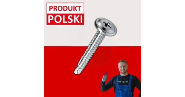 Wkręty Do Metalu Podkładkowe Samowiercące 4,2x40mm Ph2 Ocynk 500szt Pan Łącznik