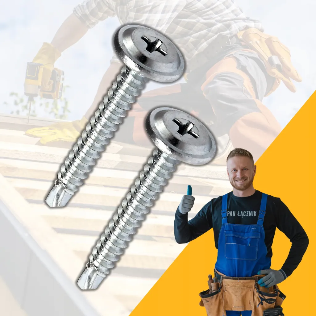 Wkręty Do Metalu Podkładkowe Samowiercące 4,2x40mm Ph2 Ocynk 500szt Pan Łącznik