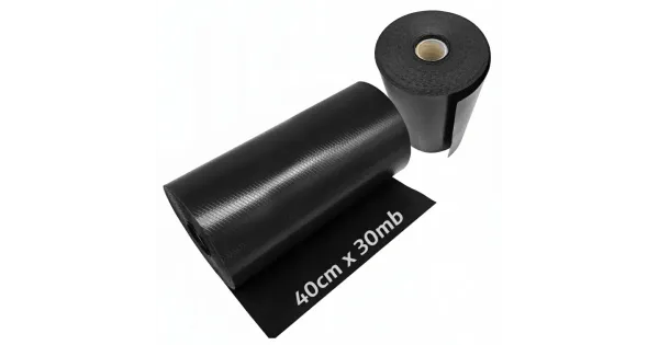 Folia Fundamentowa Izolacyjna HDPE 400mm Pozioma Do Muru 30mb Pan Łącznik