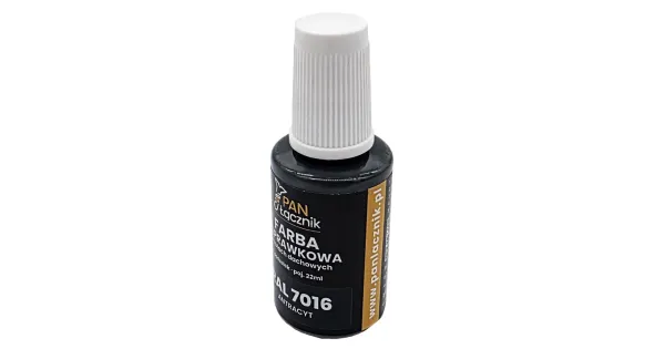 FARBA ZAPRAWKOWA ANTRACYT DO BLACH DACHOWYCH 22ml RAL7016 PAN ŁĄCZNIK