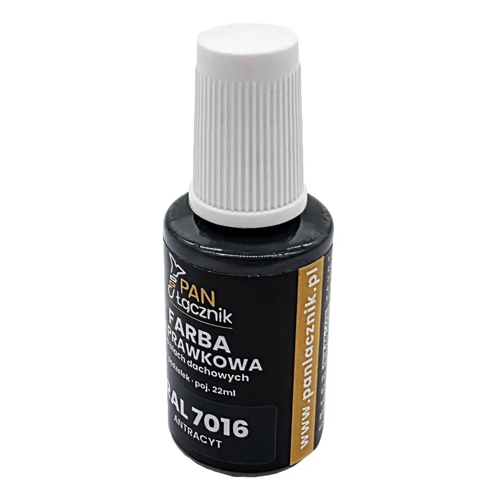 FARBA ZAPRAWKOWA ANTRACYT DO BLACH DACHOWYCH 22ml RAL7016 PAN ŁĄCZNIK