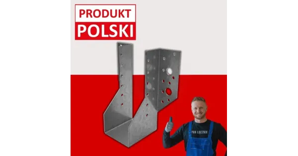 Wieszak Belki Wspornik Łącznik Ciesielski Ocynkowany 64x158x75 WB16 1szt