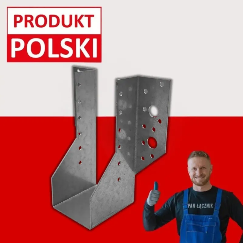 Wieszak Belki Wspornik Łącznik Ciesielski Ocynkowany 64x158x75 WB16 1szt