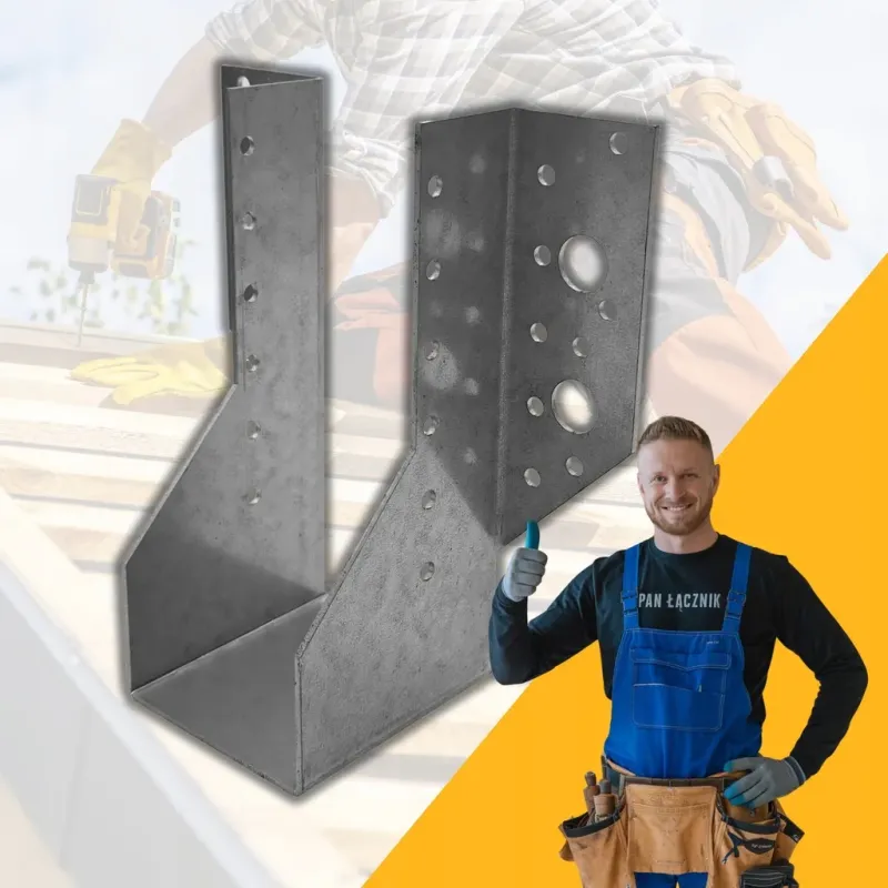 Wieszak Belki Wspornik Łącznik Ciesielski Ocynkowany 64x158x75 WB16 1szt