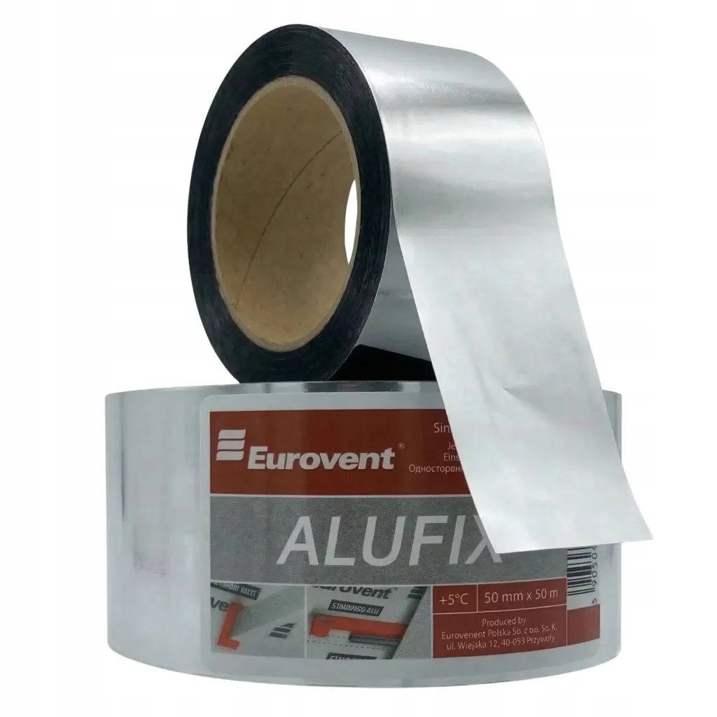 Taśma Aluminiowa Naprawcza Do Klejenia Łączenia Folii Paroizolacyjnej 50mm