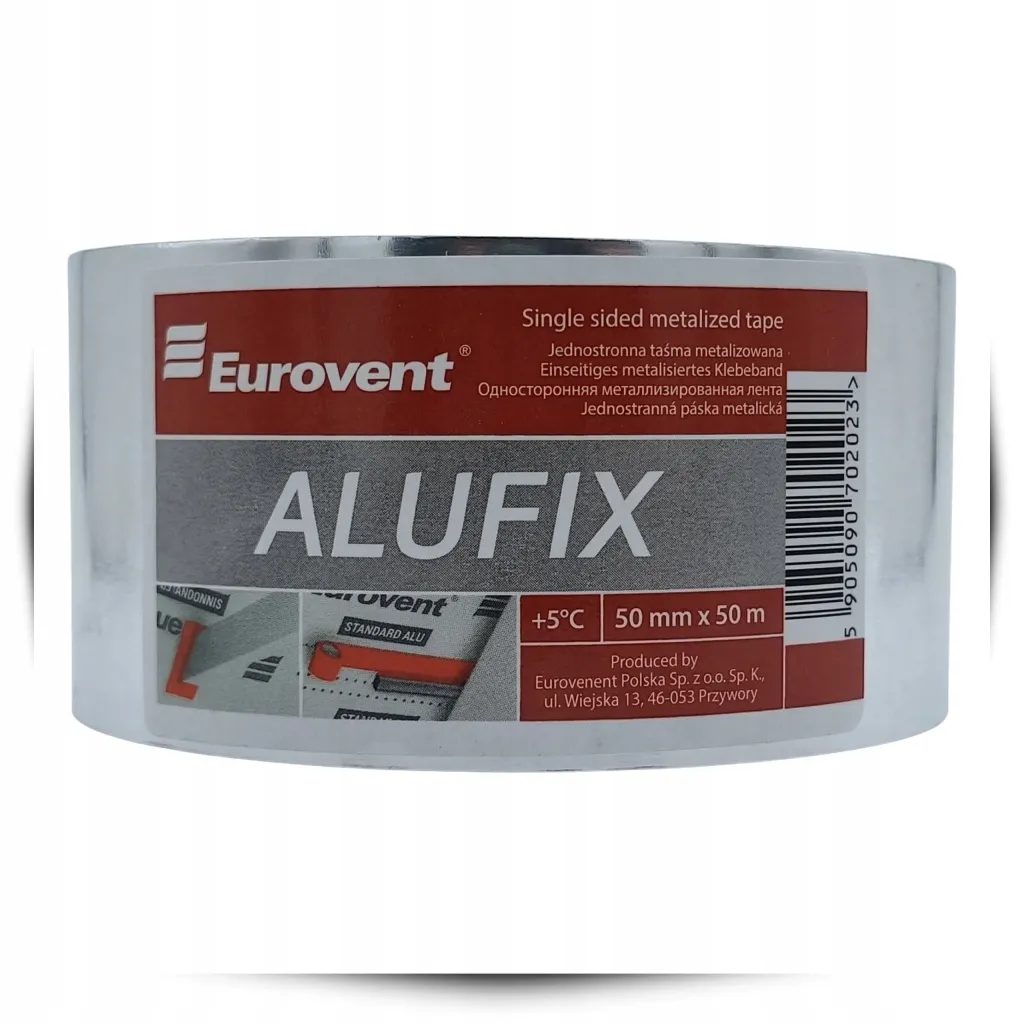 Taśma Aluminiowa Naprawcza Do Klejenia Łączenia Folii Paroizolacyjnej 50mm