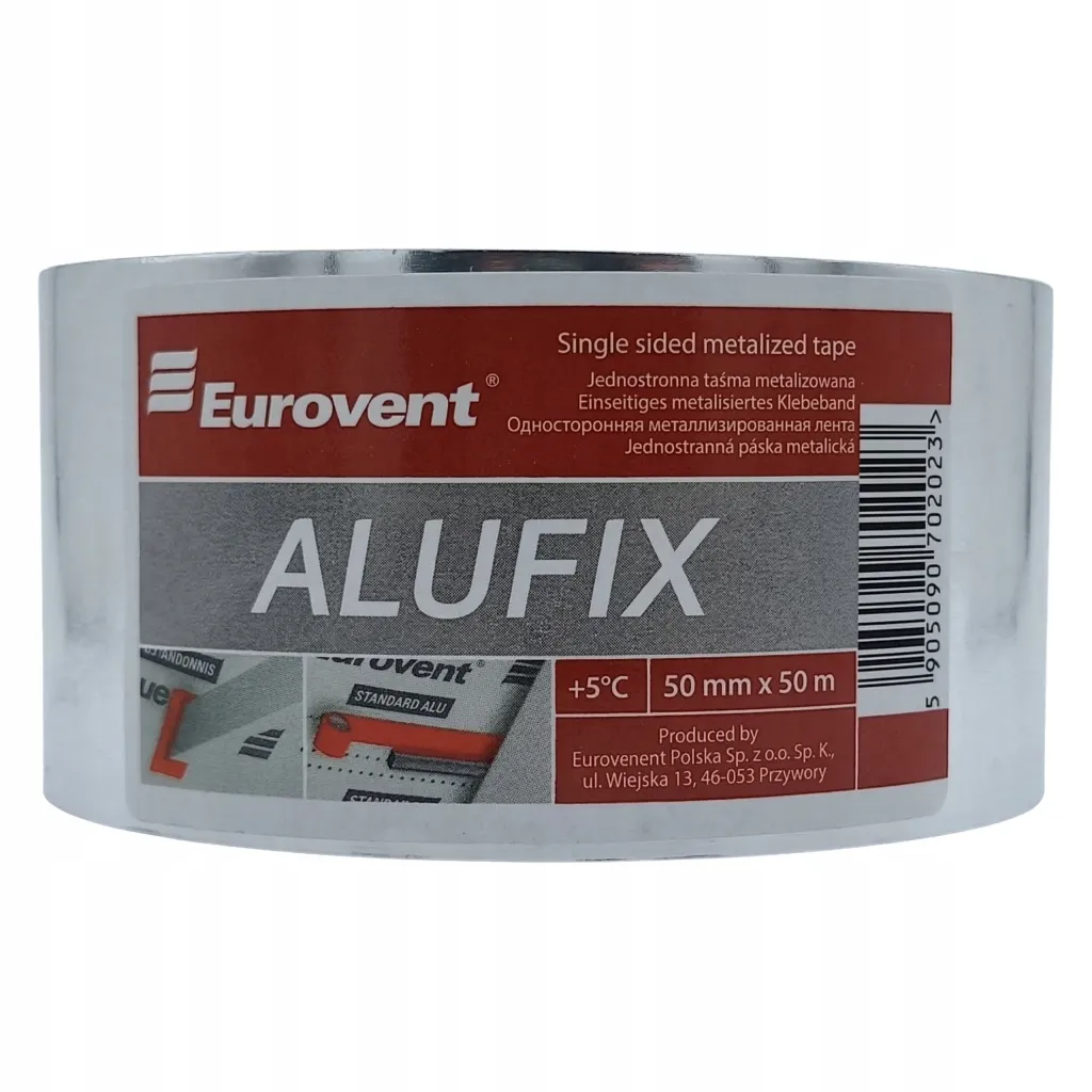 Taśma Aluminiowa Naprawcza Do Klejenia Łączenia Folii Paroizolacyjnej 50mm