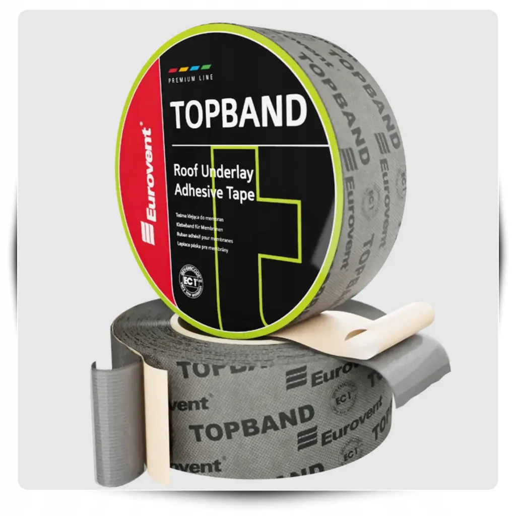 Taśma Do Membrany Folii Dachowej Eurovent Klejenia i Reperacji TOPBAND 50mm