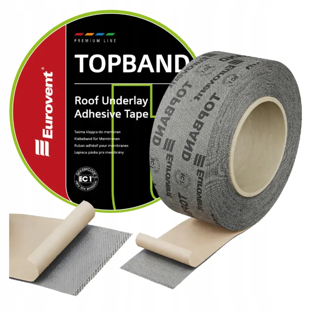 Taśma Do Membrany Folii Dachowej Eurovent Klejenia i Reperacji TOPBAND 50mm