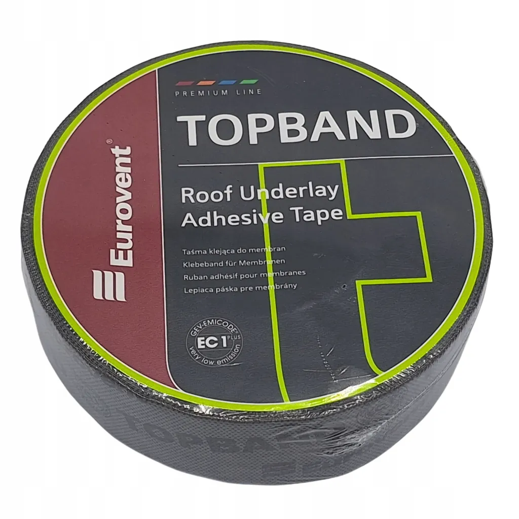 Taśma Do Membrany Folii Dachowej Eurovent Klejenia i Reperacji TOPBAND 50mm