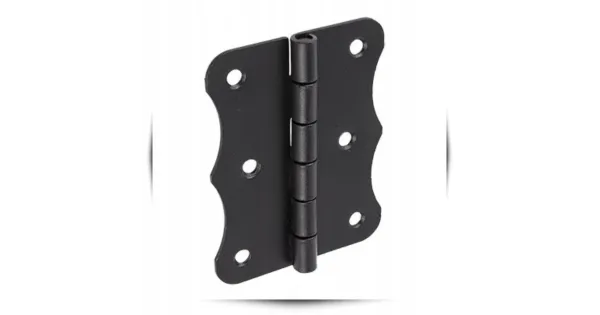 Zawias Splatany Ozdobny Meblowy ZO80 80x63 mm Czarny Stalowy Ocynkowany