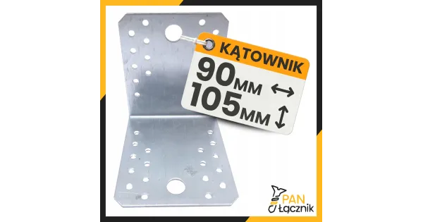 Kątownik Łącznik Ciesielski KL10 Montażowy 105x105x90x2,5 Stal Ocynk 1szt