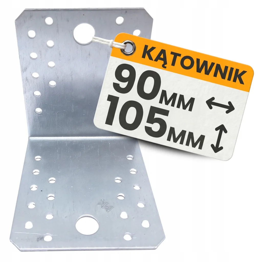 Kątownik Łącznik Ciesielski KL10 Montażowy 105x105x90x2,5 Stal Ocynk 1szt